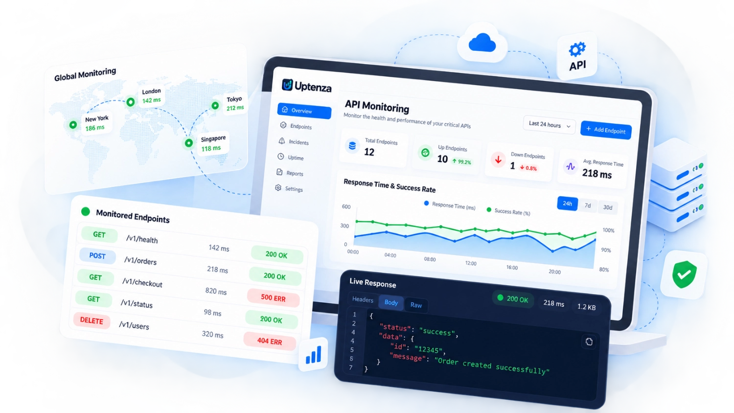 API Monitoring dashboard preview